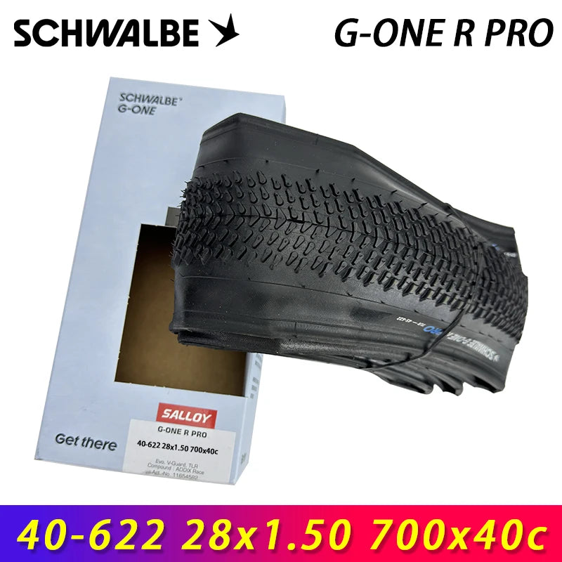 SCHWALBE Original G-ONE R PRO Tubeless Folding Tire 700x40c/45c/50c for Road Race Gravel Bike MTB Touring Bicycle Cycling Parts