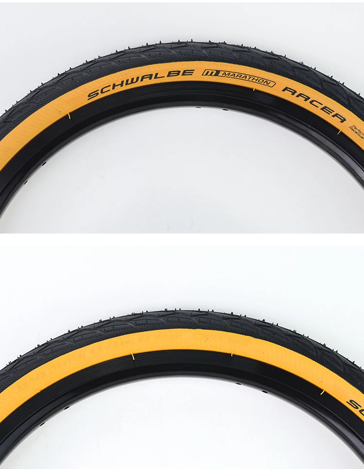 SCHWALBE Original Marathon Racer/One/Kojak Folding Tire 32-349/35-349 for Brompton Folding Bicycle BMX Bike Cycling Parts