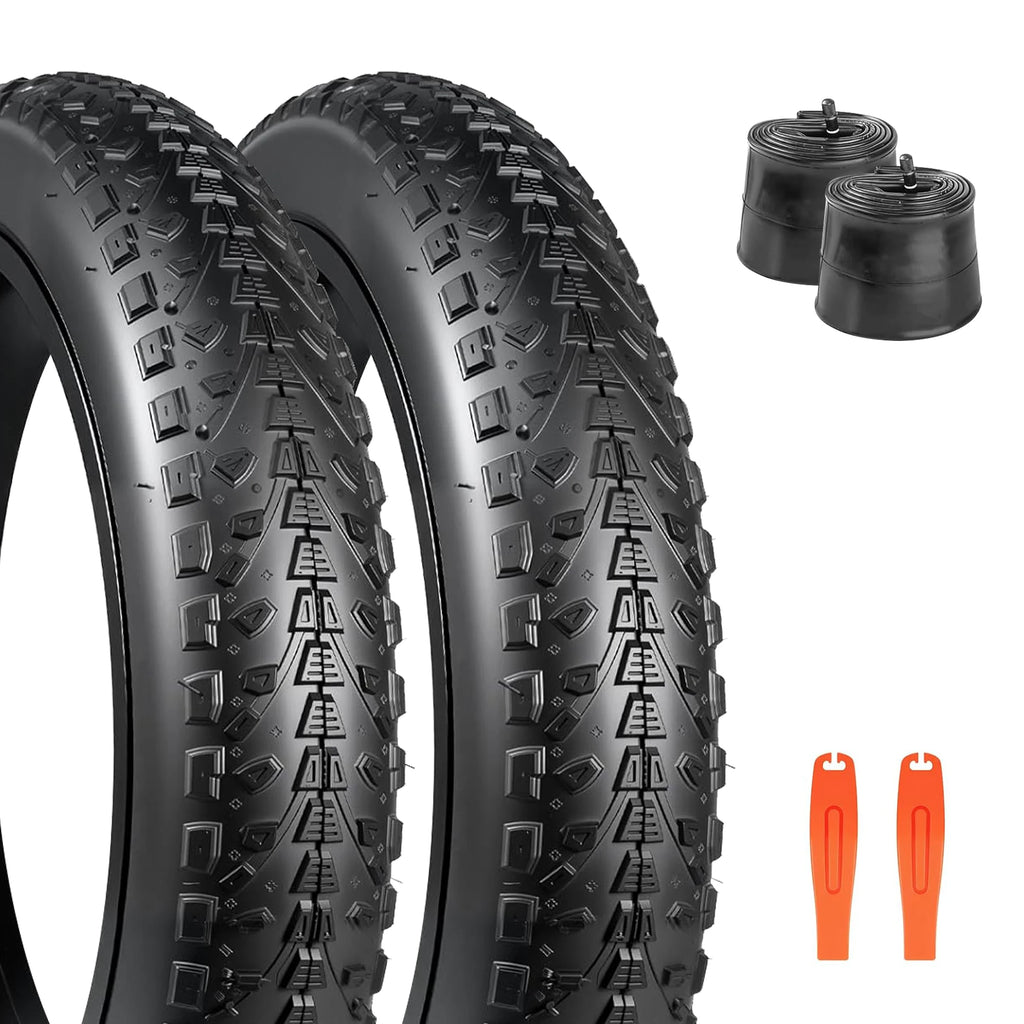 ZUKKA 24X3.0 Inch Fat Bike Tire - High Grip Anti-Slip Foldable for E-Bike/Wide Mountain/All-Terrain
