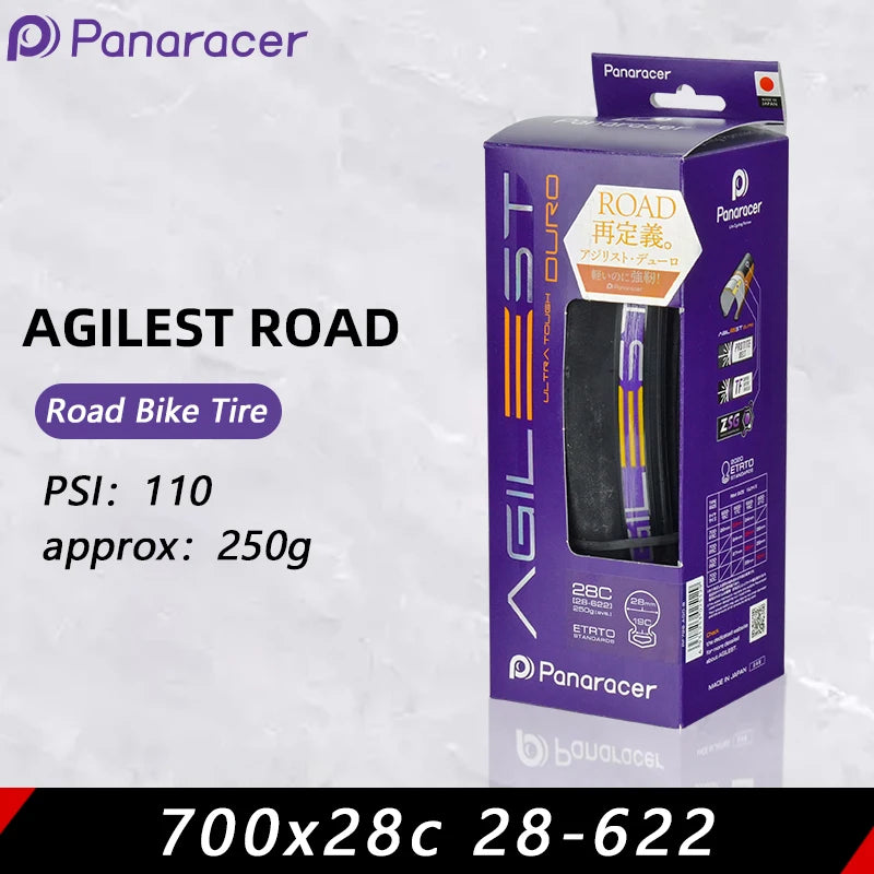 Panaracer Japan Original AGILEST Puncture Resistance Clincher Folding Tire 700x23c/25c/28c/30c for Road Bicycle Cycling Parts