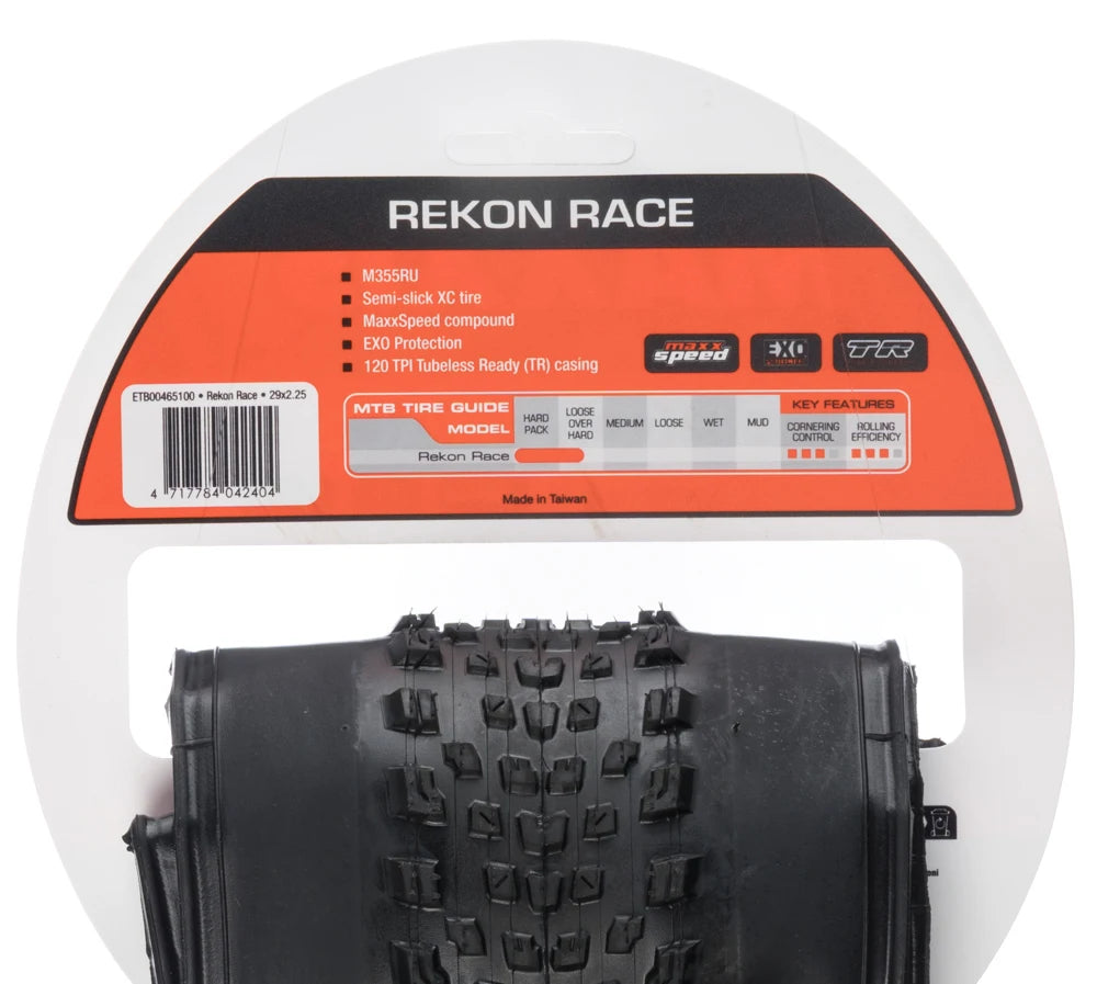 MAXXIS REKON RACE XC AM FR MOUNTAIN BICYCLE TIRE OF MTB BIKE TYRE TUBELESS FOLDABLE BEAD