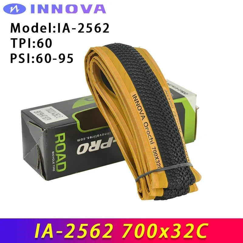 INNOVA Orochi IA-2562 700x32c/35c/38c Gravel Bicycle XC Off-Road MTB Bike Folding Tires 60-95 PSI Cycling Parts