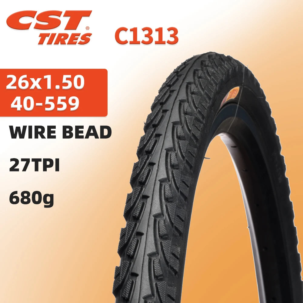 CST C-1313 Urban Commuting Mountain Bike Tire Wear-Resistant Anti-Slip Size: 26×1.50 / 40-559 27TPI