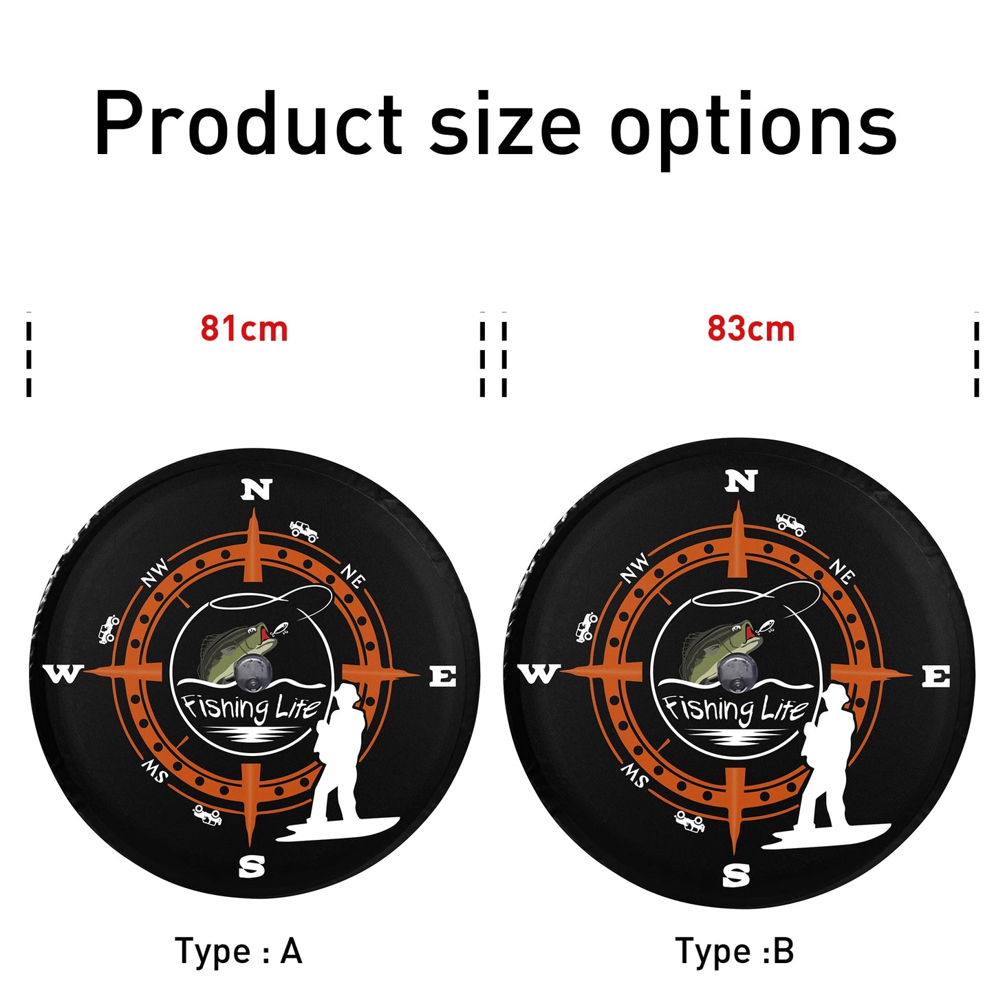 32 Inches Spare Tire Cover Universal Fit for Jeep Wrangler Rv SUV Truck Trailer Vehicles Back Wheel Cover Storage Bag Protector