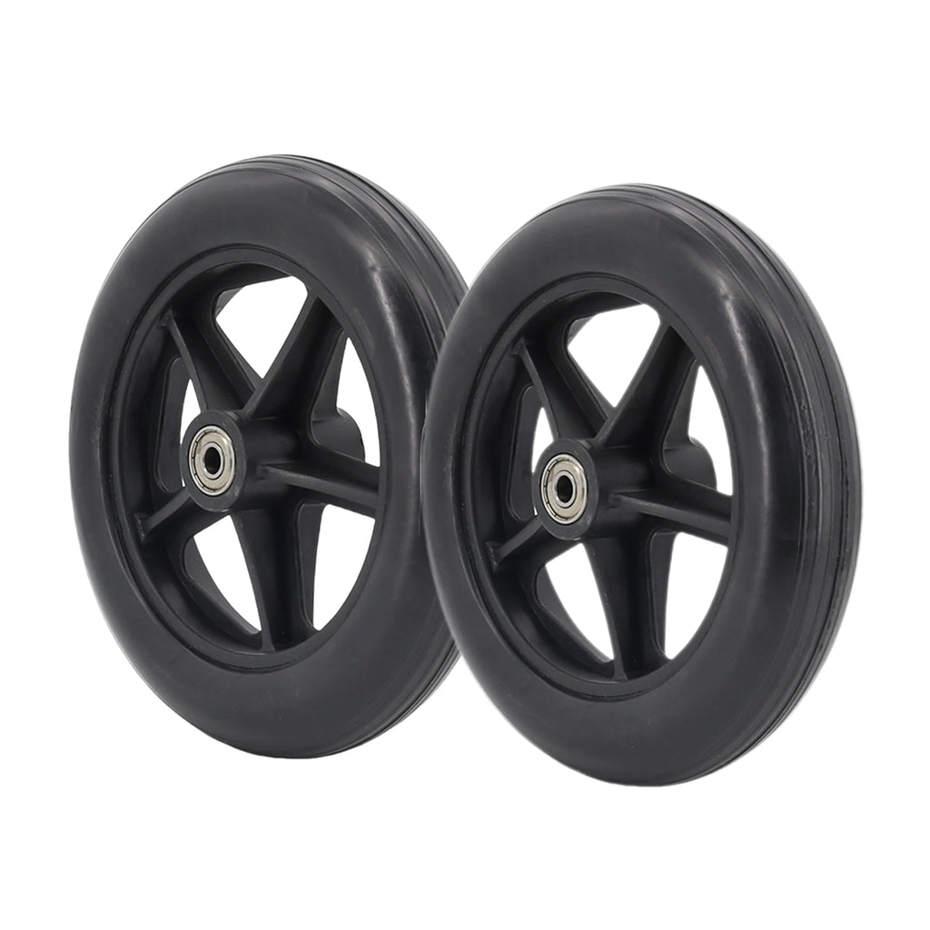 8 Inch Wheels Solid Tire Wheel Travelling Trolley Caster Shopping Cart Wheels Wheelchair Replacement Furniture Casters