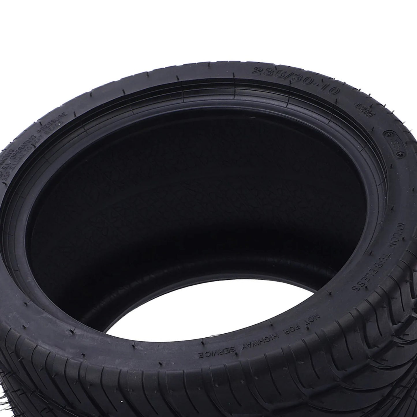 10 Inch 235/30-10 Tire Go Kart Tire All Terrain Multifunction Excellent Traction Rubber for ATV UTV Go Kart Golf Cart Lawn Mower