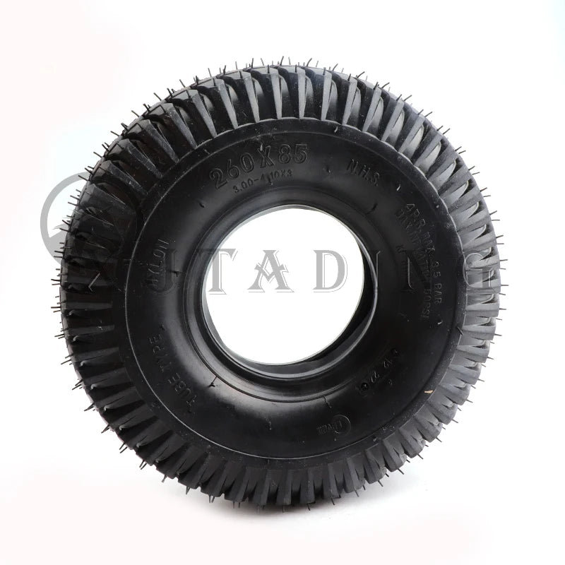 For Knobby Scooter ATV Go Kart Karting Electric Kid Gas Scooter Wheel Chair 260x85 Tire and Inner Tube 3.00-4(10"x3", 260*85)