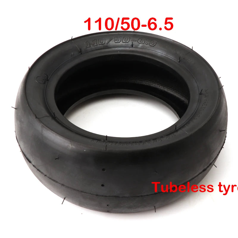 90/65-6.5 Front 110/50-6.5 Rear Tubeless Tire for 47cc 49cc Mini Pocket Bike Small Sports Car Motorcycle Accessories Slick Tire