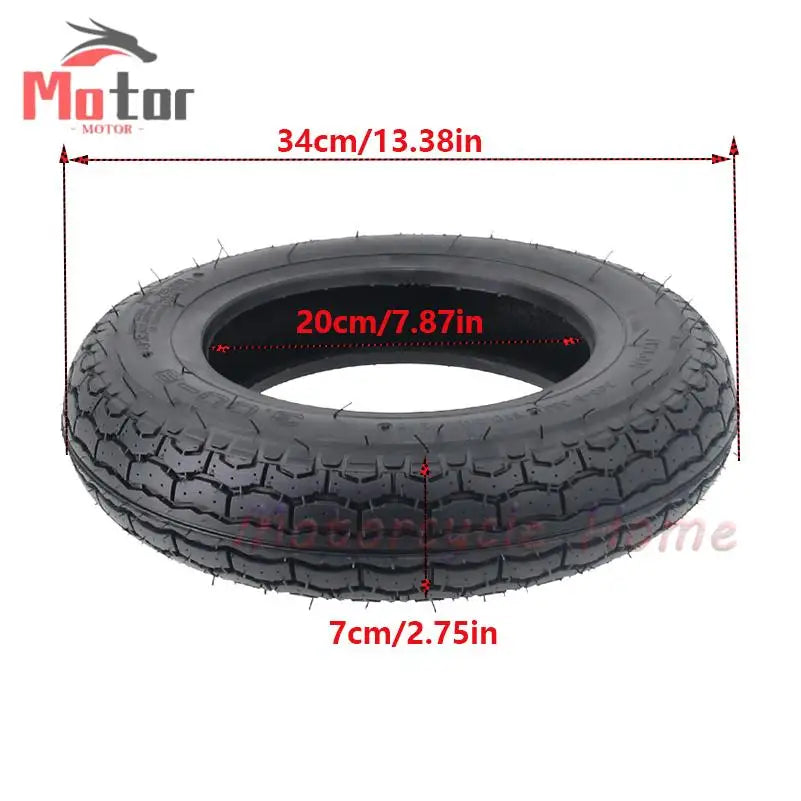 3.00-8 Vacuum Tires Suitable for Handcarts, Motorcycles, Electric Scooters, Tricycles, 300-8 Tire Replacement