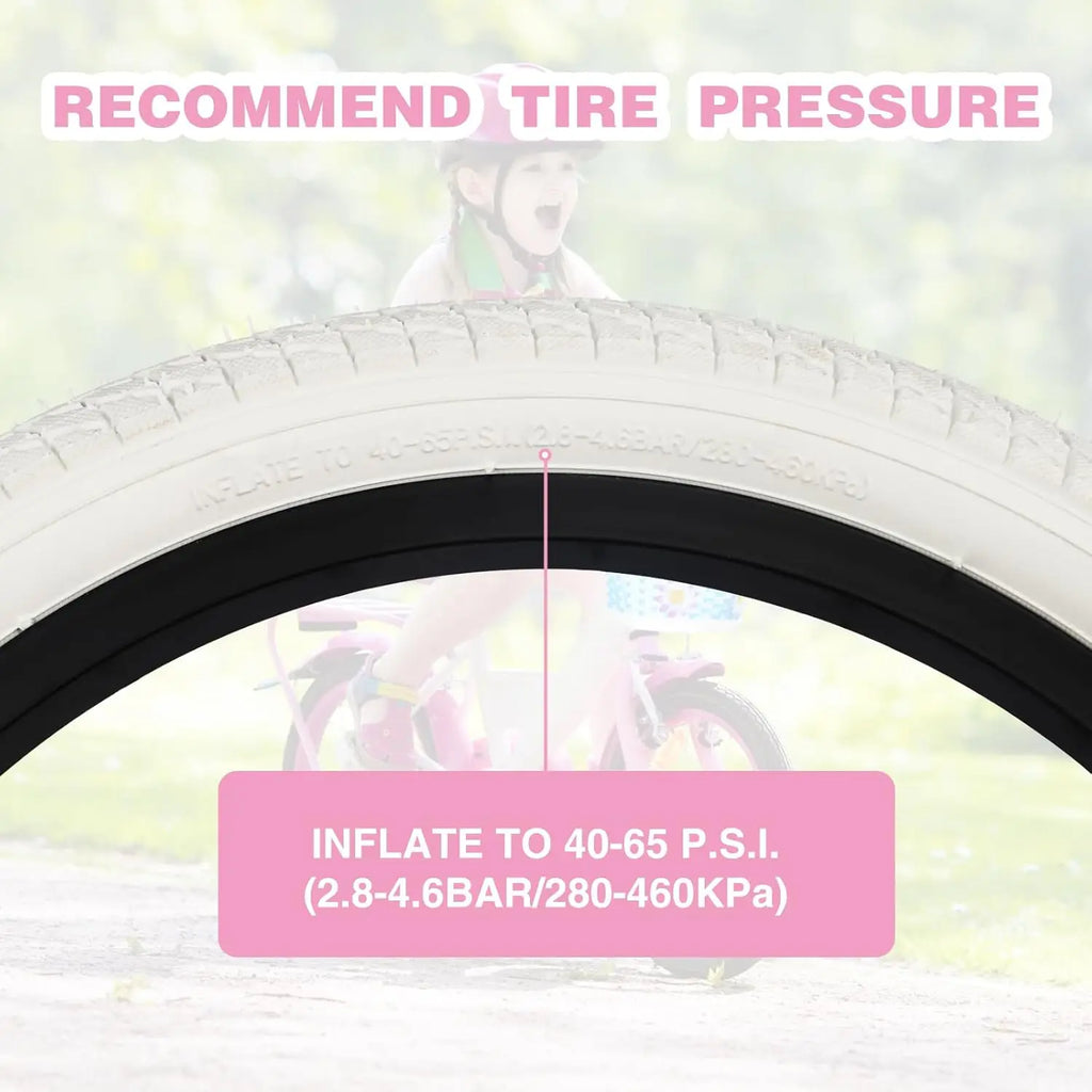 ZUKKA 16 Inch 16x1.75 Bicycle Tire Set Anti-Slip Wear-Resistant Puncture Proof for Kid & Toddler Bikes
