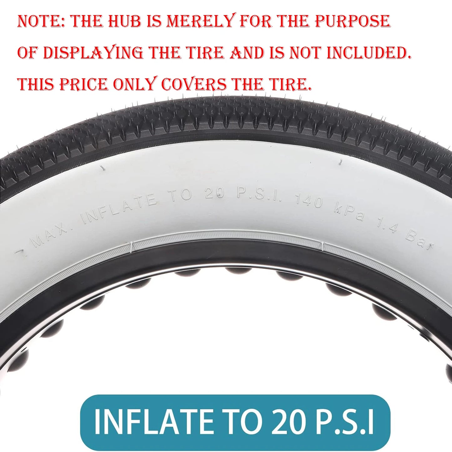 EBike Fat Replacement Tire 20x4.0 Inch High-Performance Wear-Resistant Folding Fat Tire for Electric Urban Mountain