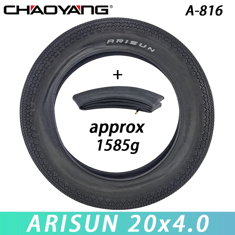 CHAOYANG ARISUN 20x4.0 Fat Tire Snow Bicycle Mobilebike Anti-slip Electric Beach Bike MTB Bicycle Tire Cycling Parts