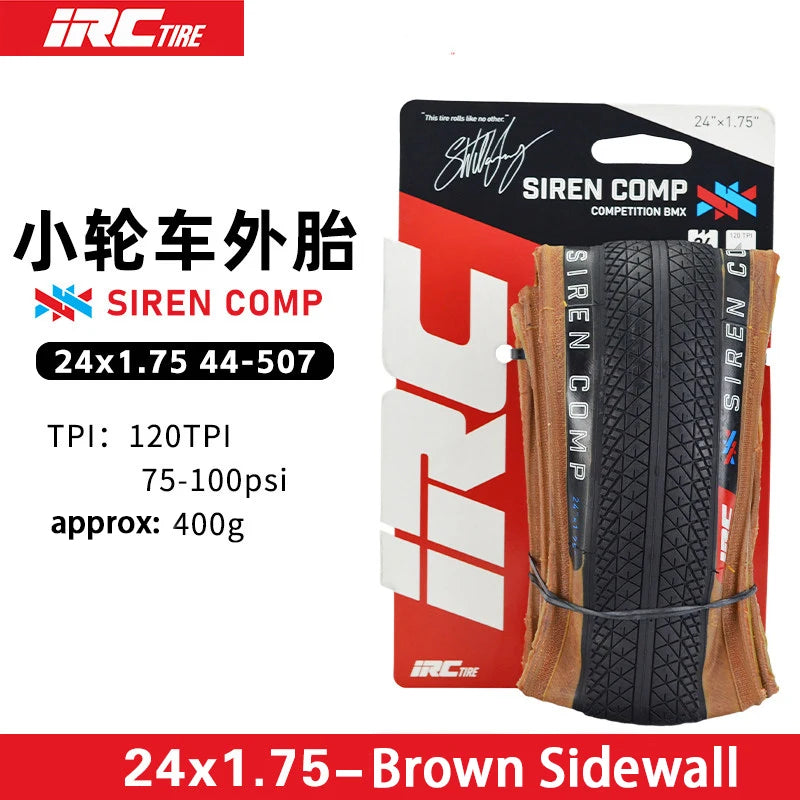Japan Original IRC SIREN COMP BMX Bicycle Fold Tire 20x1 1/8 20x1 3/8 20x1.50/1.75/1.90 Small Wheel Bike 406/451 Tire