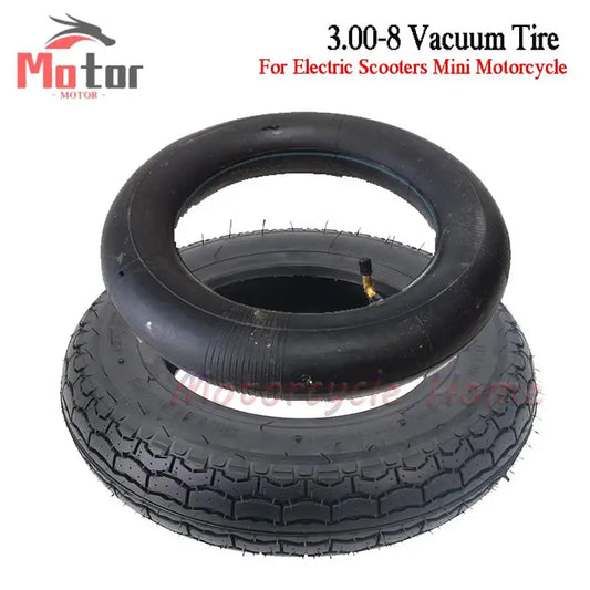 3.00-8 Vacuum Tires Suitable for Handcarts, Motorcycles, Electric Scooters, Tricycles, 300-8 Tire Replacement