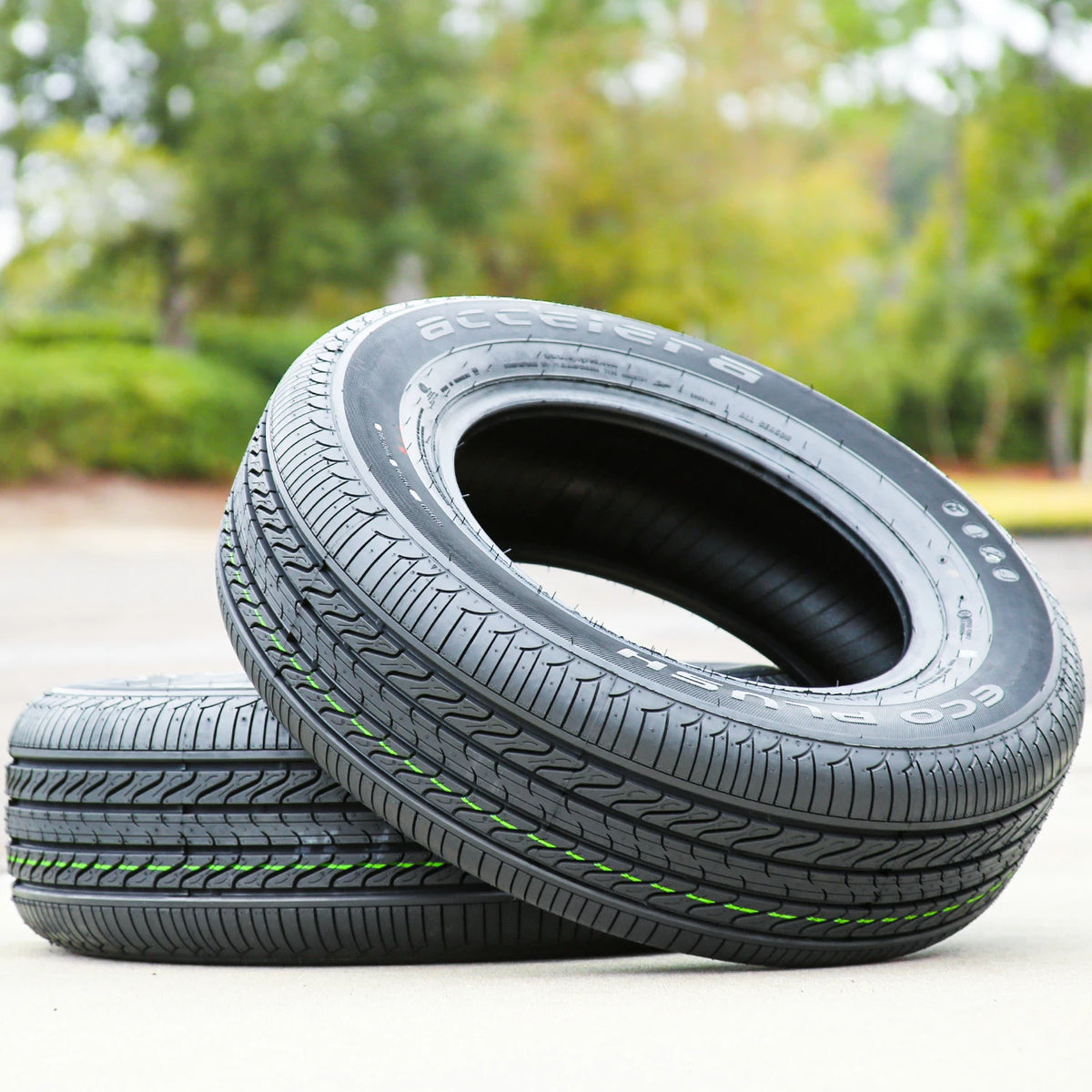 2 Accelera Eco Plush 185/70R13 86H All Season Tires 45k Mi Warranty UTQG 400AA
