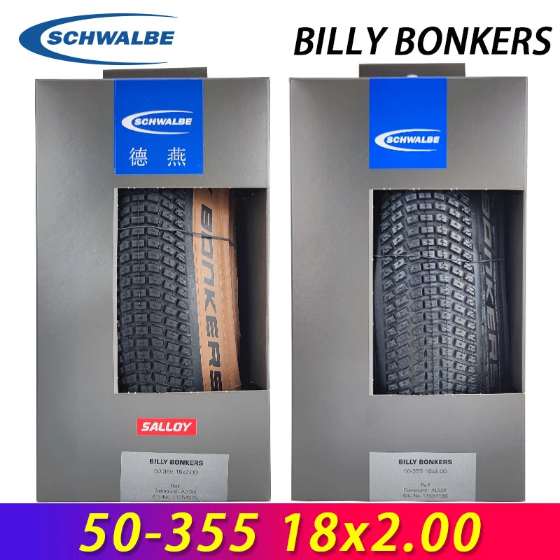 SCHWALBE Original BILLY BONKERS 18/20x1.50 2.00/26x2.10 Folding Tire for Dirt Jump MTB Bike BMX PumpTrack Bicycle Cycling Parts