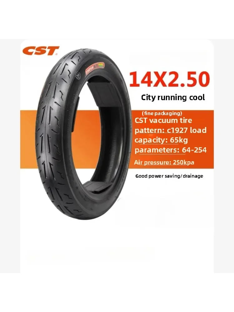 CST Tubeless 14X2.50 For electric vehicle vacuum tire 14x2.50  14 inch 4PR  City use C1927