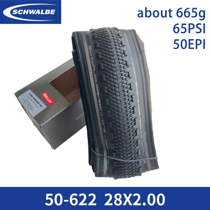 SCHWALBE Original G-ONE OVERLAND 365 Tubeless Bicycle Tire for The All-Season Gravel MTB XC Off-Road Bike Cycling Parts