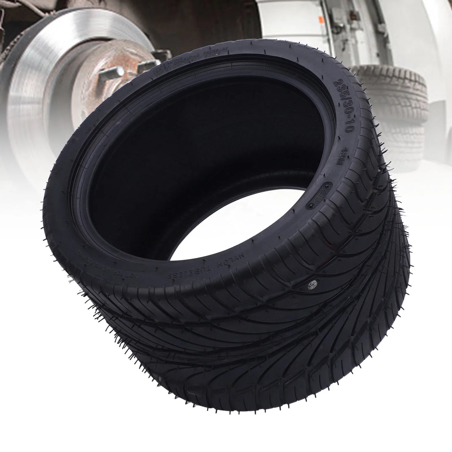 10 Inch 235/30-10 Tire Go Kart Tire All Terrain Multifunction Excellent Traction Rubber for ATV UTV Go Kart Golf Cart Lawn Mower