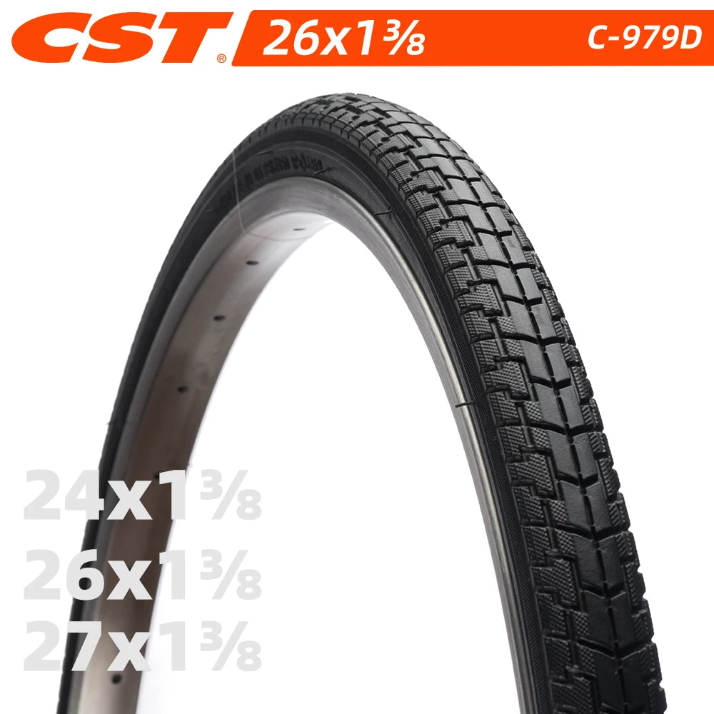 24x1⅜ 26x1⅜ 27x1⅜ 37-540 37-590 37-630 CST C-979D C979 C979D CITY BICYCLE TIRE OF TRAVEL BIKE TYRE