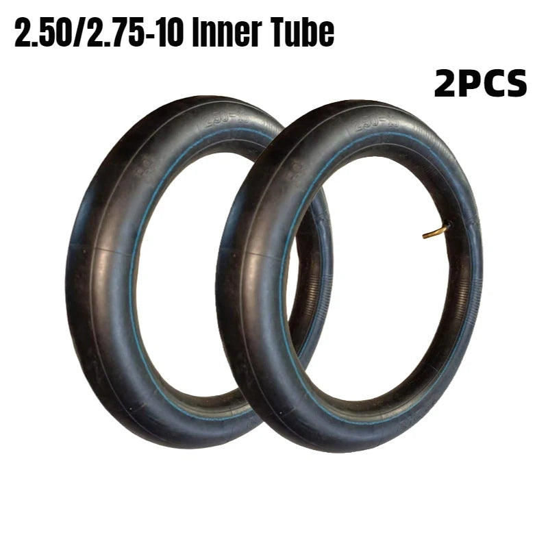 2pcs 2.50-10 Bent mouth Inner Tube Wear resistant straight mouth inner tube Off road tires