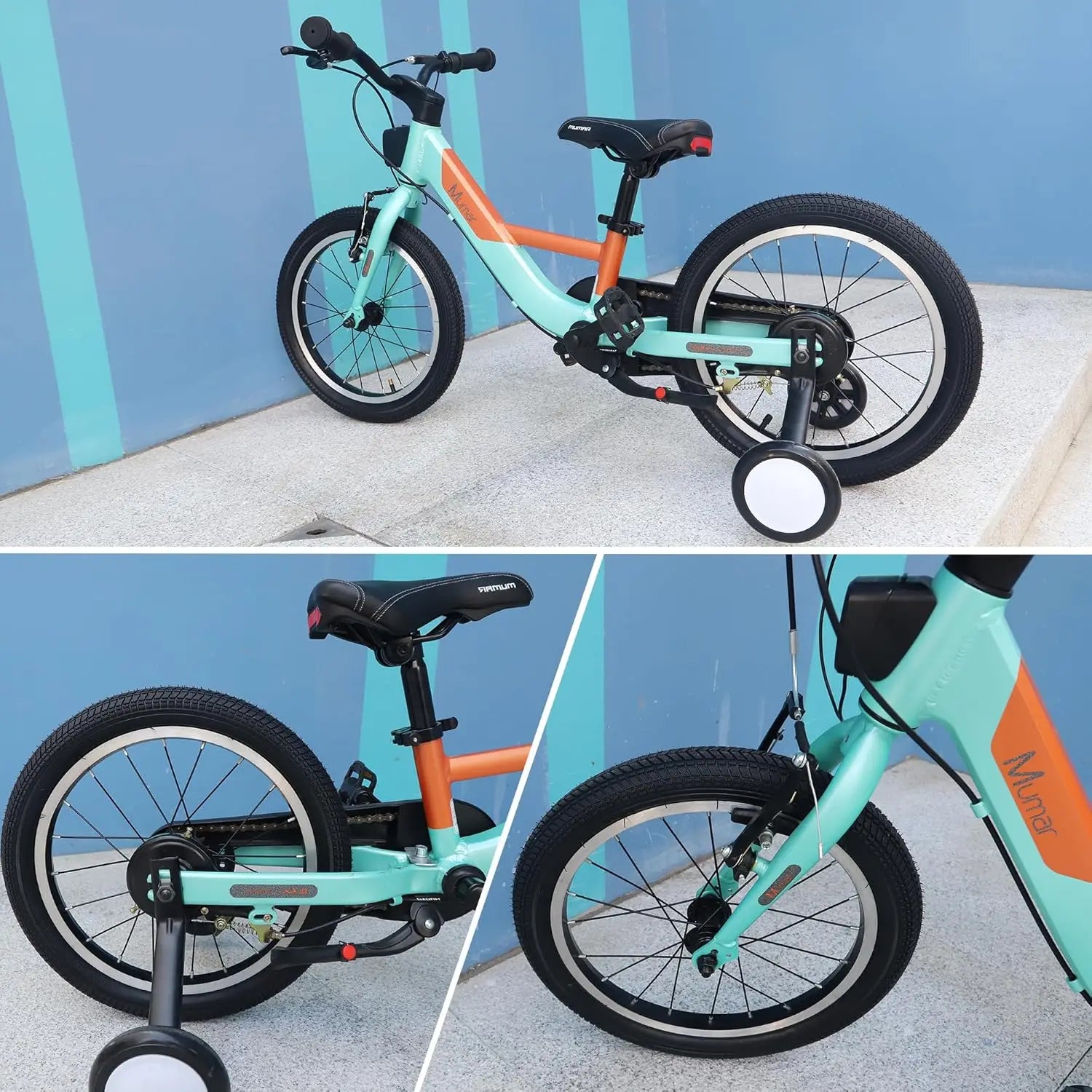 ZUKKA 2 PCS 14" 14x2.125 Kid Bike Tires Heavy Duty Anti-Slip with Tubes Tire Levers Compatible with Stroller & Kid Bikes