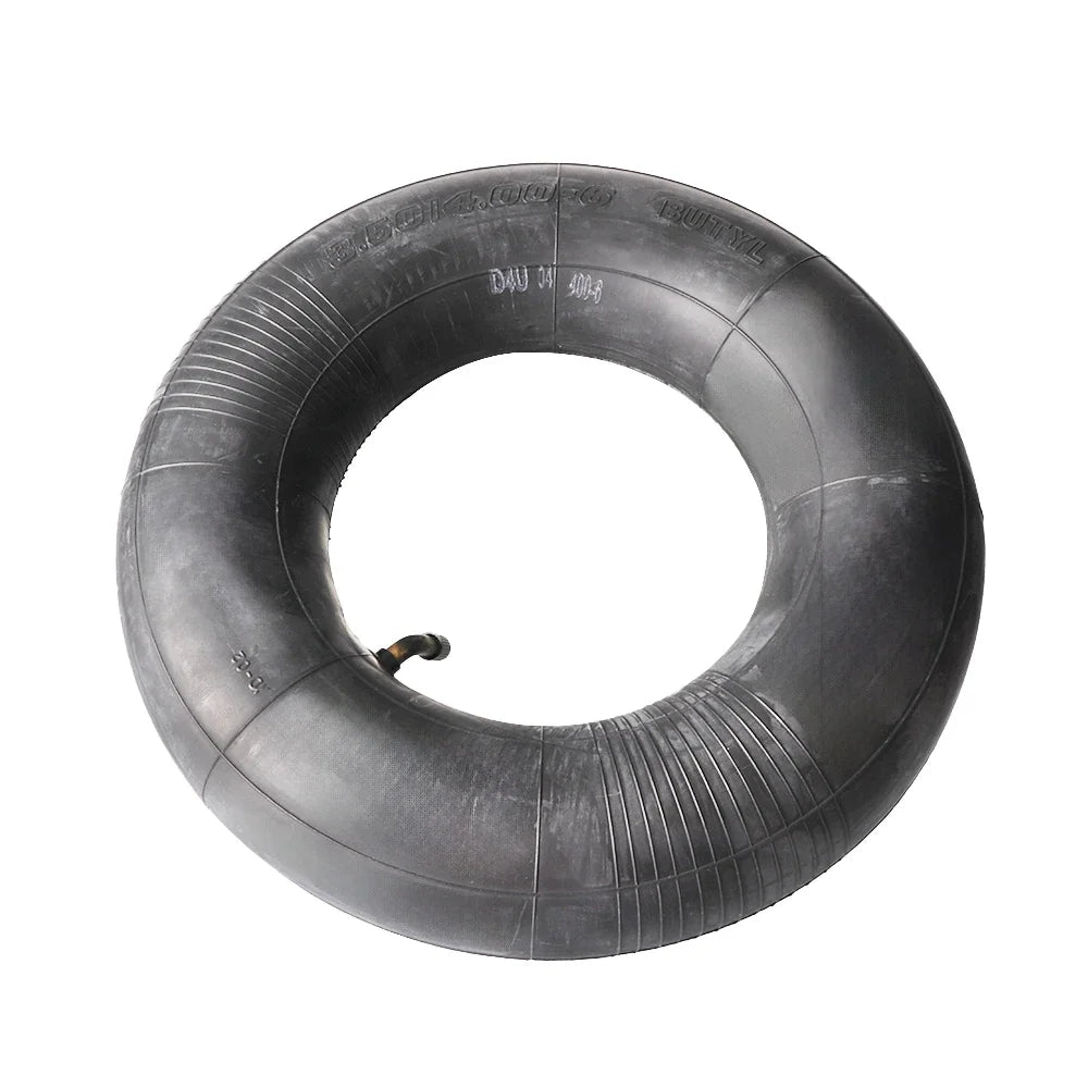 3.50/4.00-6 Inner Tube with Bent Valve Stem - Replacement for Wheelbarrow, Lawn Mower, Hand Truck & Golf Trolley Tires