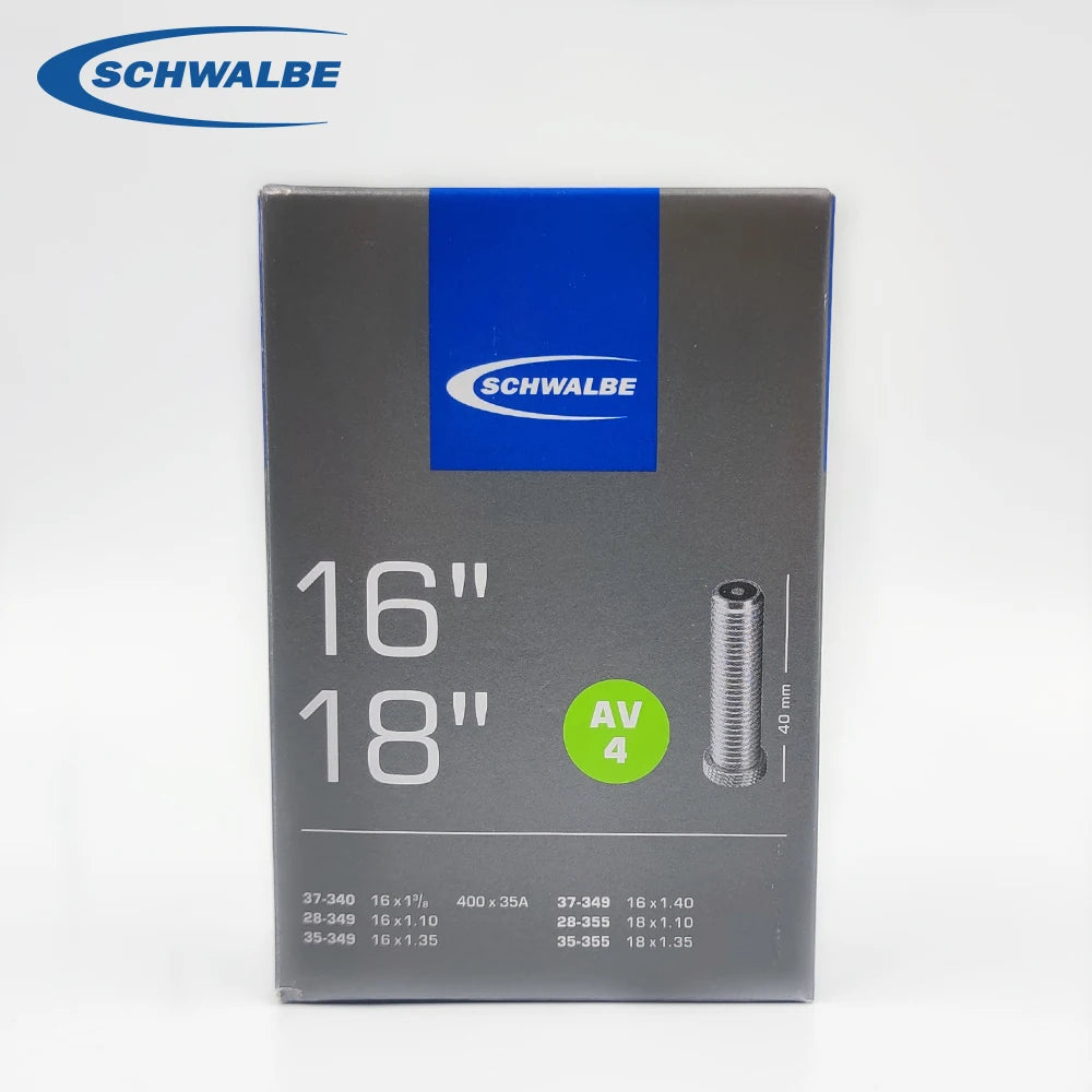 Schwalbe 16/18inch Bicycle Inner Tube 16" 18" for Bike Inner Tube 16x1 3/8 -18x1 1/8 AV4 SV4 Cycling Bicycle Tube Parts