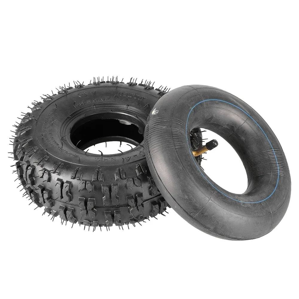 4.10/3.50-4 Tyre and Tube Sack Truck Wheels Replacement Pneumatic for Dirt Bike ATV UTV Garden Trolly Trolley Wheelbarrow