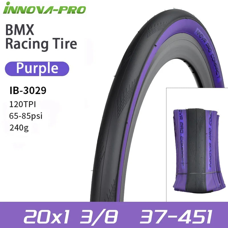 INNOVA-PRO Original 28-451 20x1 1/8 BMX Small Wheel Bike Racing Tire 20inch Folding Tires IB-3029 Cycling Parts