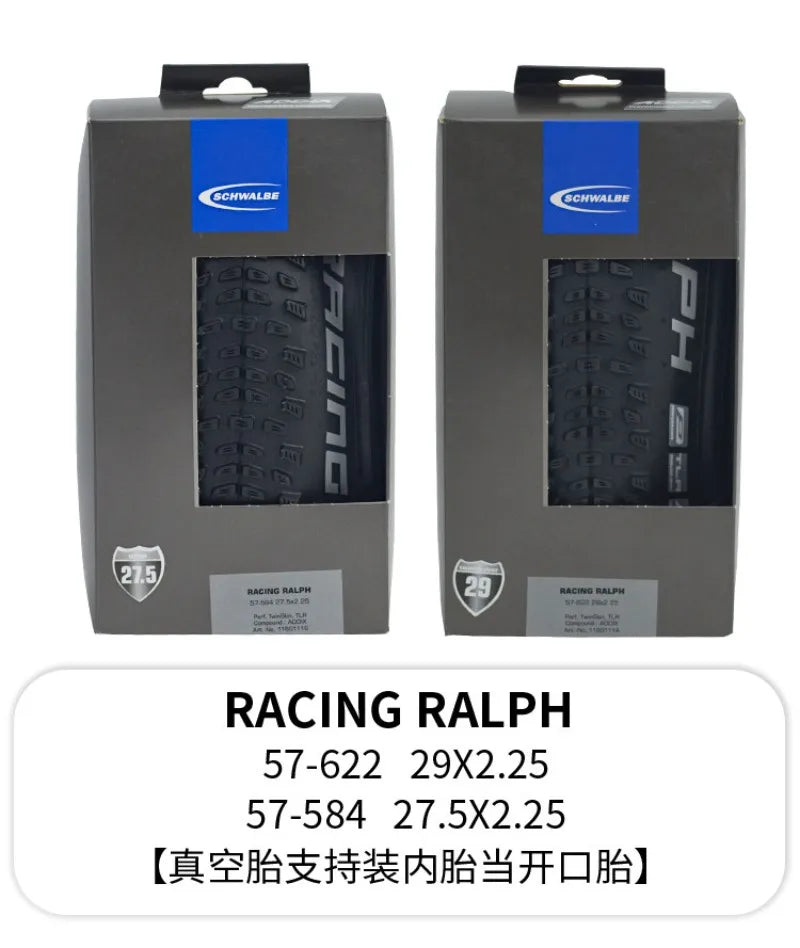 SCHWALBE Original RACING RAY RALPH/ROCKET RON/NOBBY NIC Folding Tire for XC Road Gravel MTB Bike Downhill Off-Road Cycling Parts