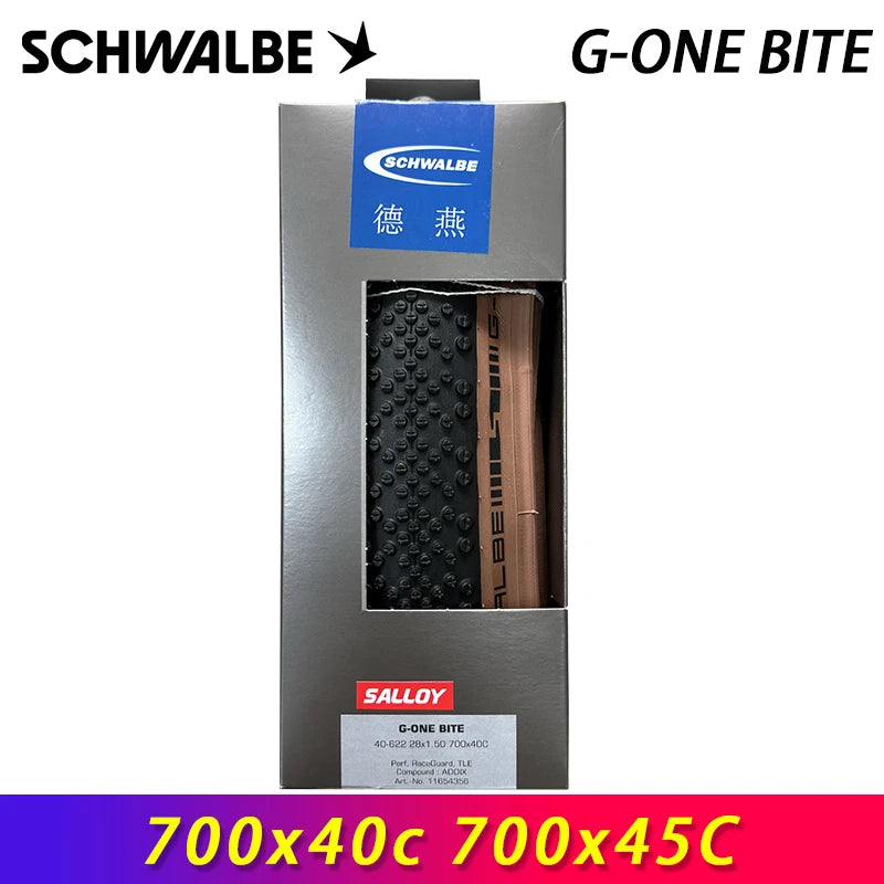 SCHWALBE Original G-ONE BITE Tubeless Folding Tire 700x40c/45c for Road Gravel Bike MTB Touring Bicycle Cycling Parts