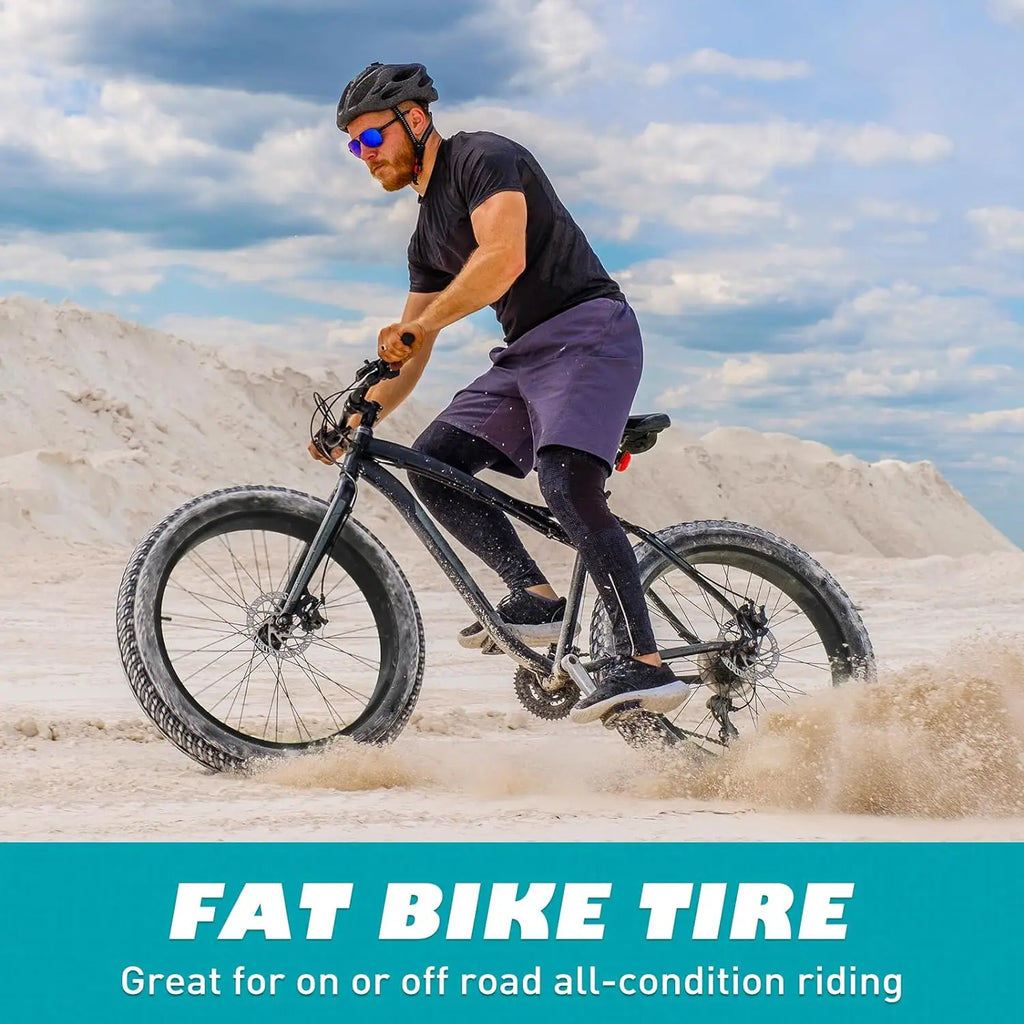 ZUKKA 2 Pack 26" x 3"Fat Tire for Ebike Mountain Bike Heavy Duty High-Performance Wear-Resistant E-Bike Mountain Snow Bike Tire