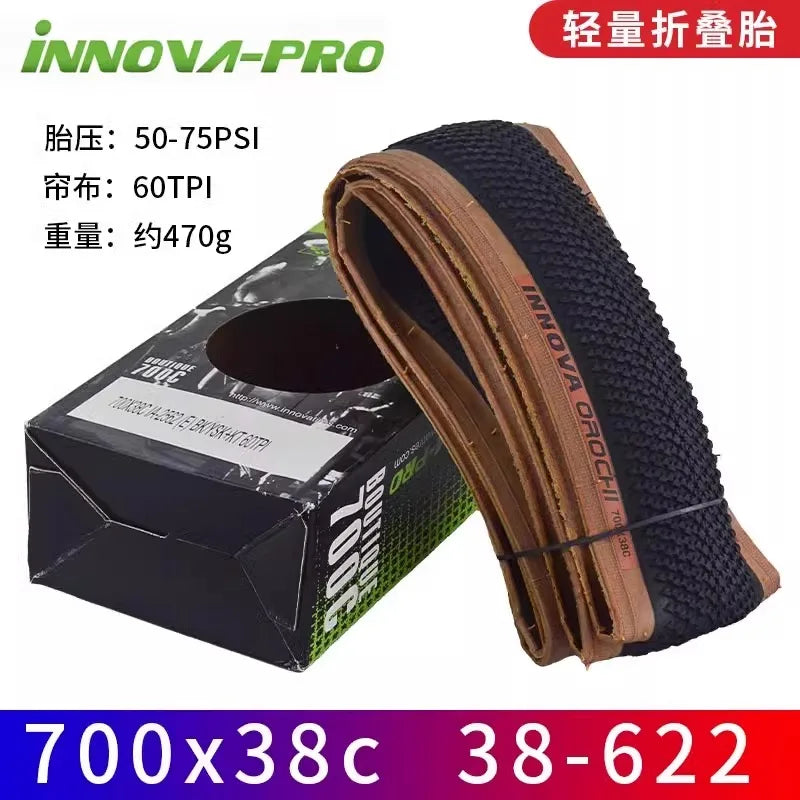 INNOVA Orochi IA-2562 700x32c/35c/38c Gravel Bicycle XC Off-Road MTB Bike Folding Tires 60-95 PSI Cycling Parts