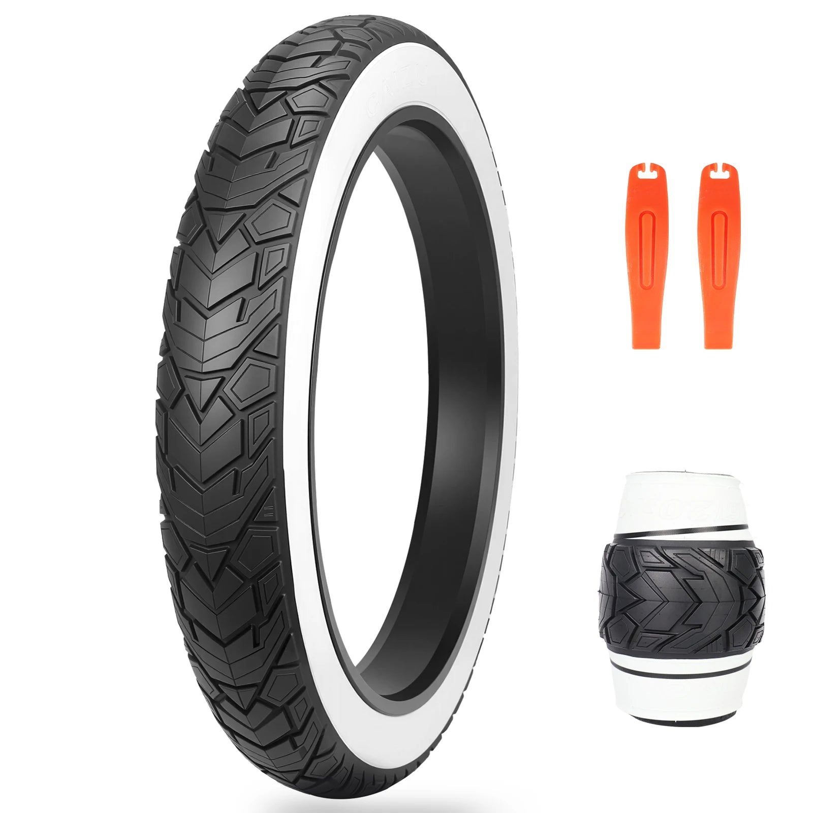 ZUKKA Fat Bike Tire 20 x 4.0 inch Mountain Bike Tire Fat Tire 20/26 inch Heavy Duty Deep Grooves Foldable Replacement