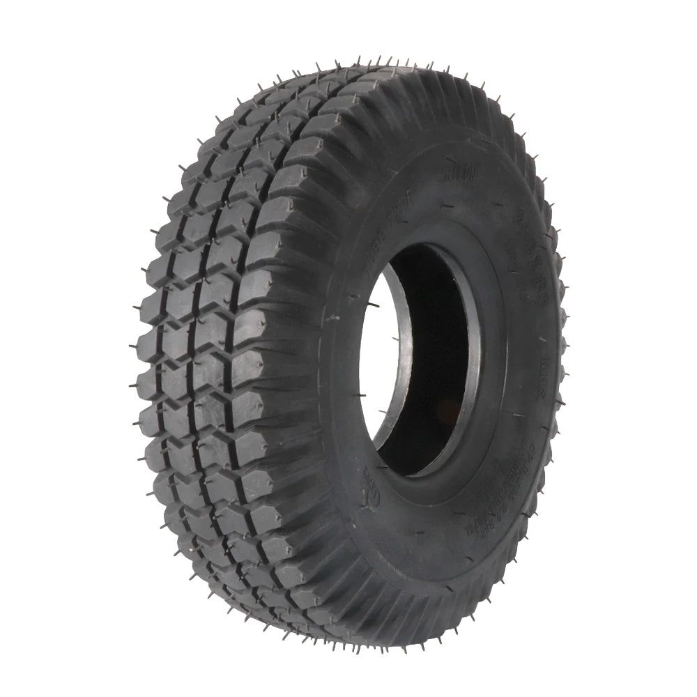 Wear Resistant Tyre 260x85 4 Inch Black Puncture Proof Fits Mobility Scooter Block Tread