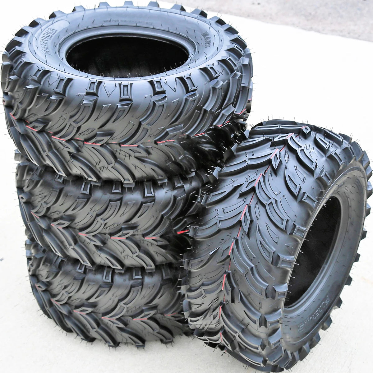4 Forerunner Mars B 26x11.00-12 26x11-12 55F 6 Ply MT M/T Mud ATV UTV Tires
