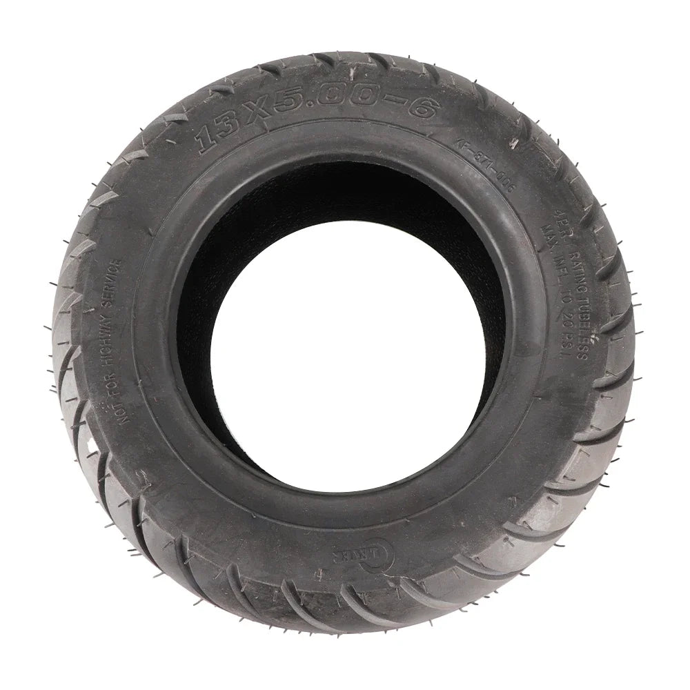 13X5.00-6 Electric Scooter Tire Rubber Wear-Resistant Vacuum Tire for 13-Inch Beach Car and Electric Scooter Tire Replacement