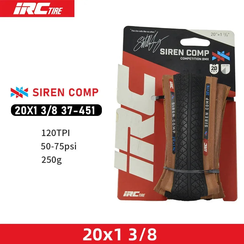 Japan Original IRC SIREN COMP BMX Bicycle Fold Tire 20x1 1/8 20x1 3/8 20x1.50/1.75/1.90 Small Wheel Bike 406/451 Tire