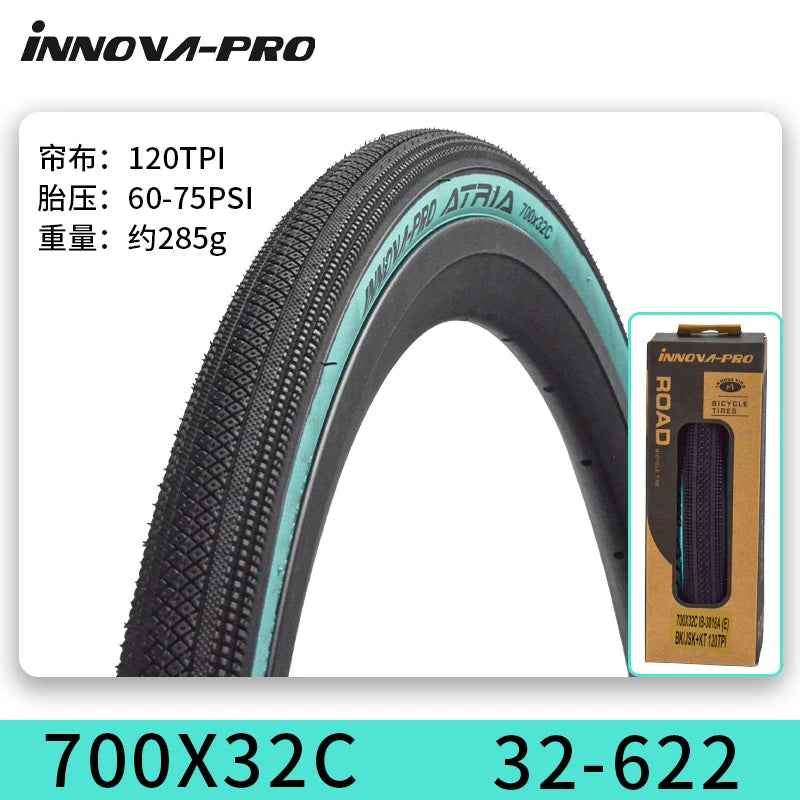 INNOVA-PRO Original 700x32c/35c Folding Tire 700c for XC Road Gravel Bicycle Lightweight Tires IB-3016 Cycling Parts
