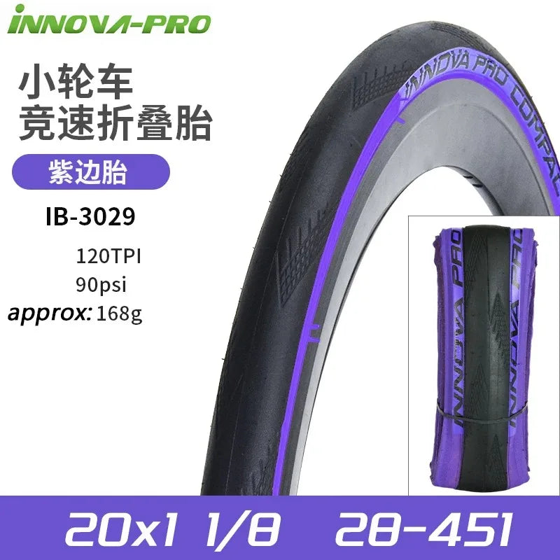 INNOVA-PRO Original 28-451 20x1 1/8 BMX Small Wheel Bike Racing Tire 20inch Folding Tires IB-3029 Cycling Parts