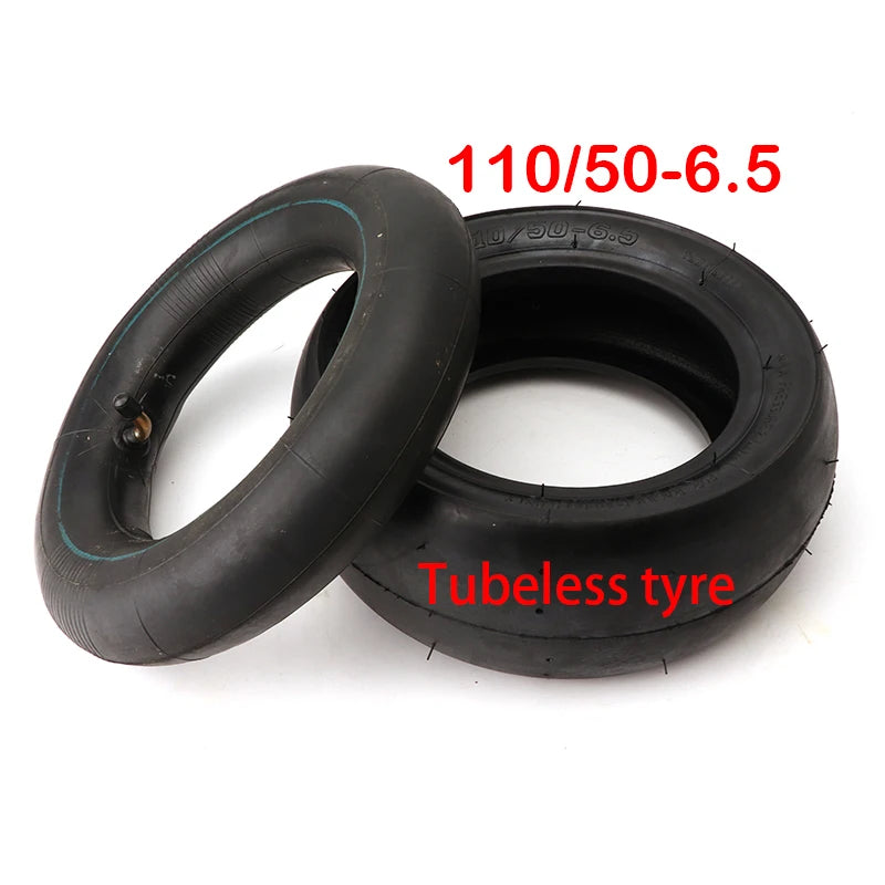 90/65-6.5 Front 110/50-6.5 Rear Tubeless Tire for 47cc 49cc Mini Pocket Bike Small Sports Car Motorcycle Accessories Slick Tire