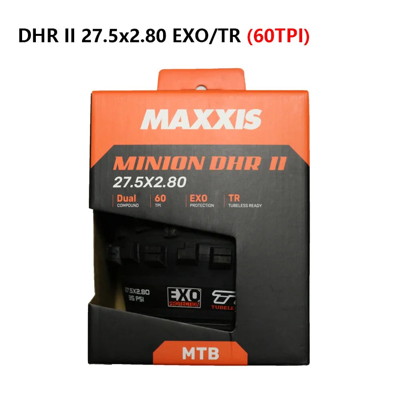 MAXXIS MINION DHR Ⅱ DHF Mountain Bike Tires Tubeless Anti Puncture Downhill Mountain Bike Tires 26 27.5 29 Inch Bicycle Tires