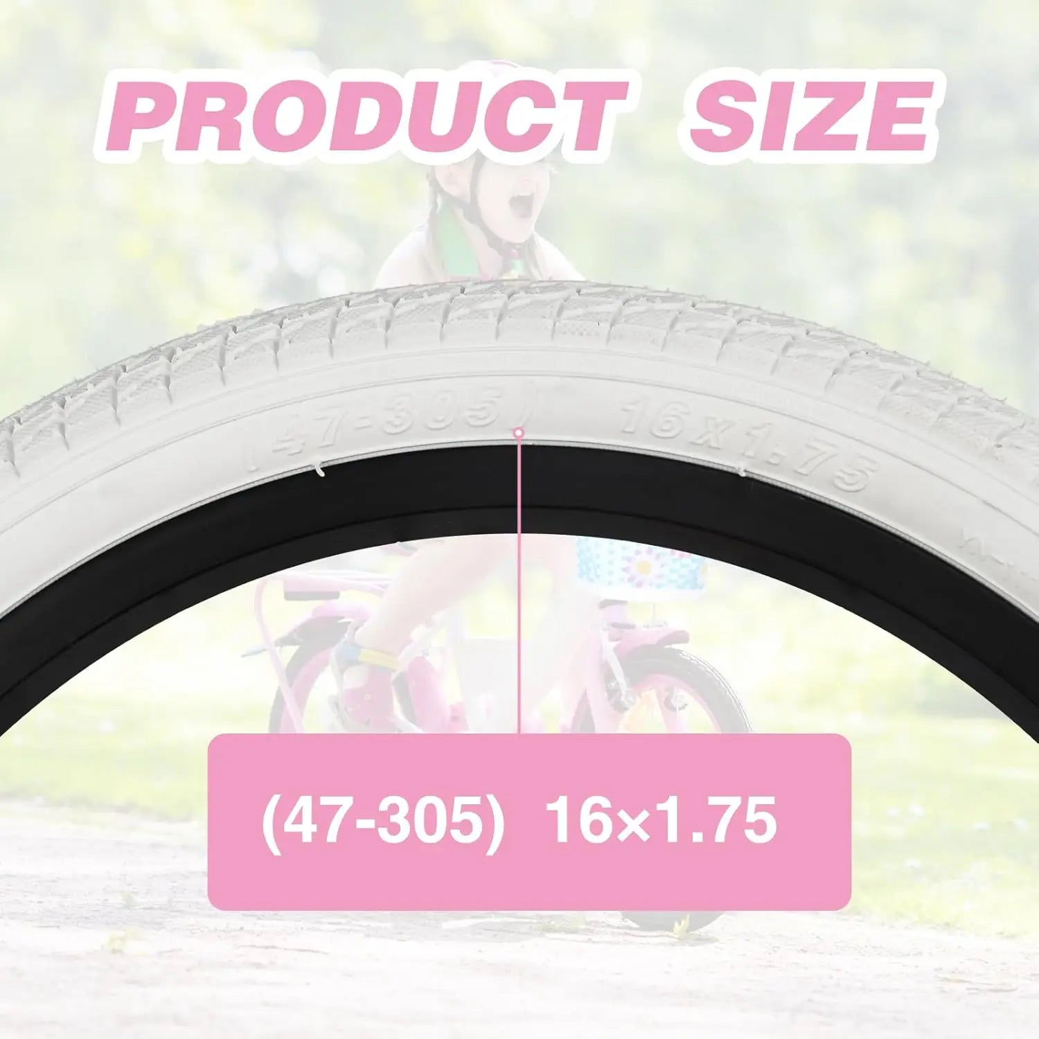 ZUKKA 16 Inch 16x1.75 Bicycle Tire Set Anti-Slip Wear-Resistant Puncture Proof for Kid & Toddler Bikes