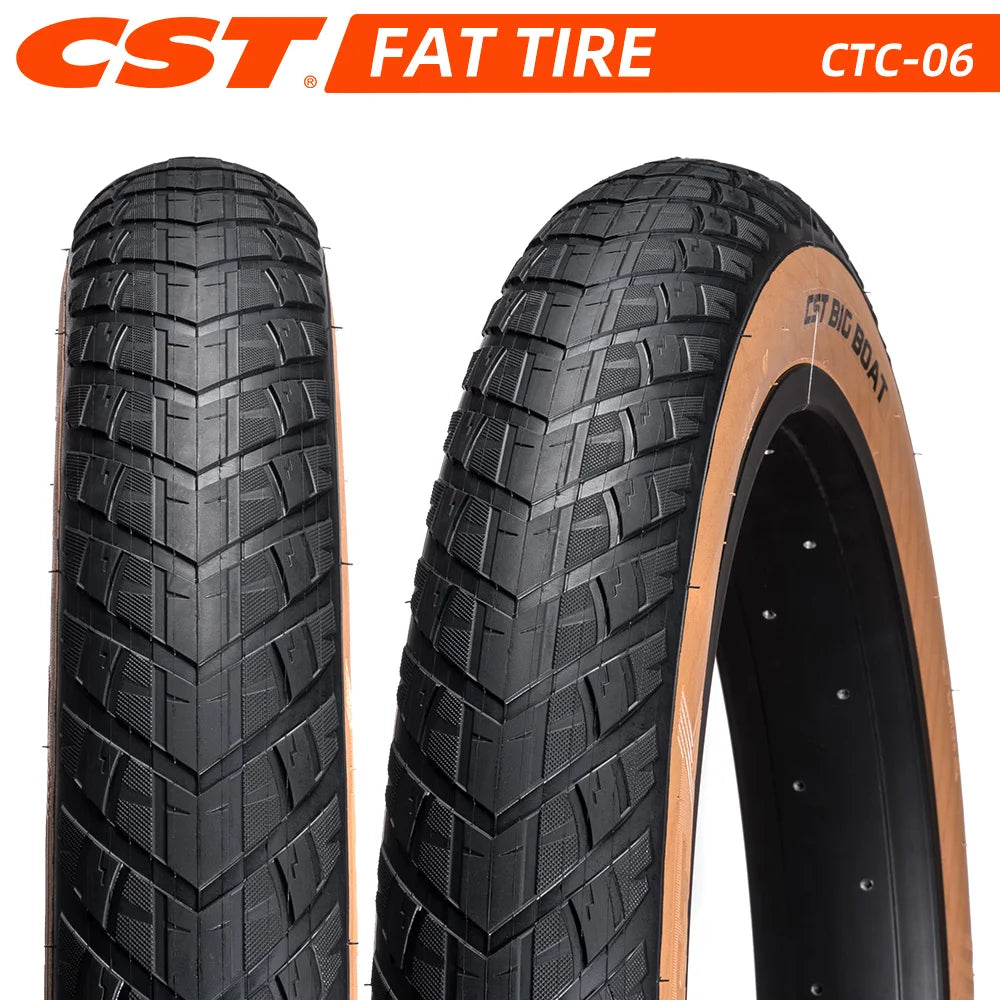 FAT TIRE 26X4.00 100-559 CST BIG BOAT CTC-06 FAT BICYCLE TIRE OF BIKE TYRE WIRE BEAD OR inner tube