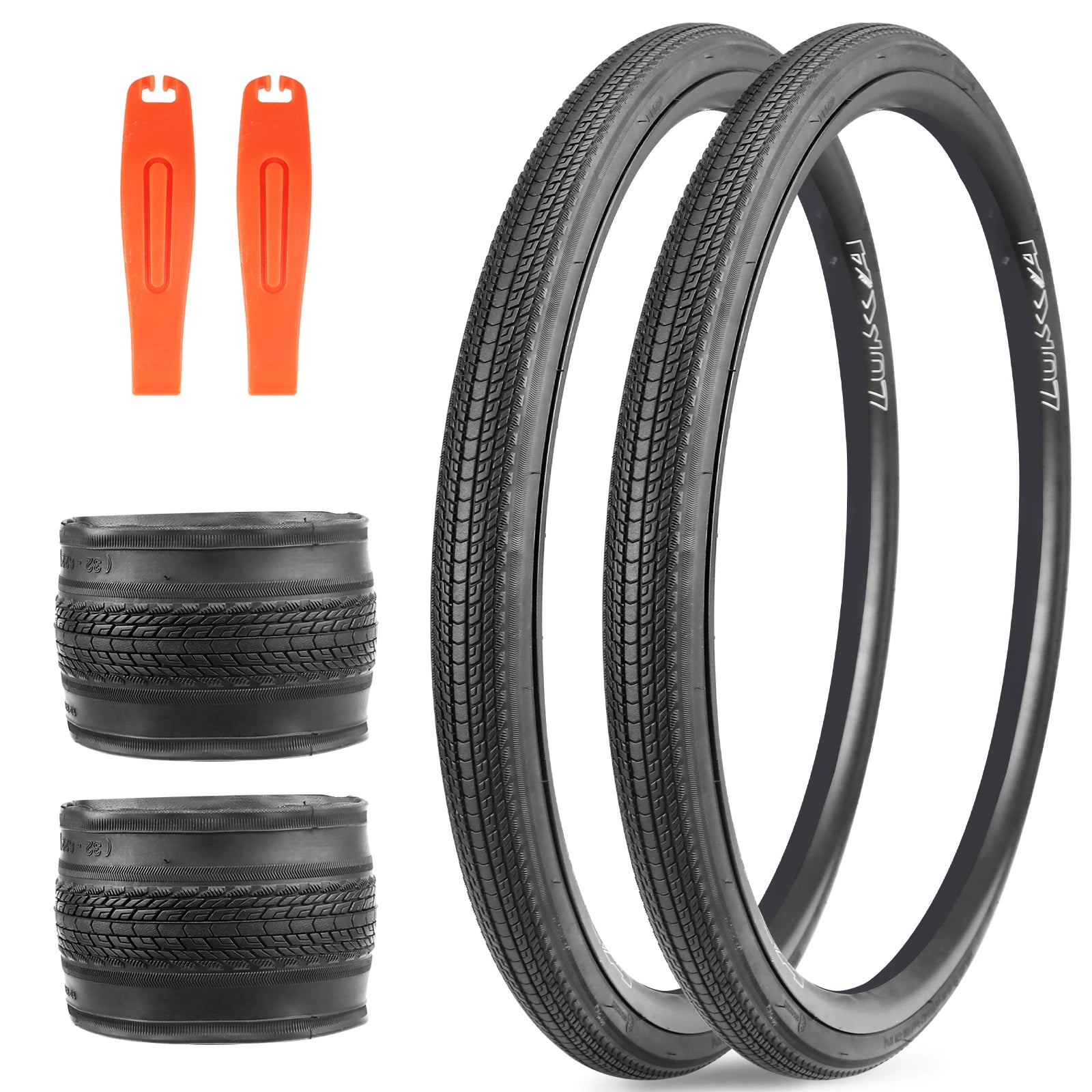 ZUKKA 2 Pack 700x28/32/35C Road Gravel Bike Tires Foldable High Grip Durable Off-Road for Commuter Cycling