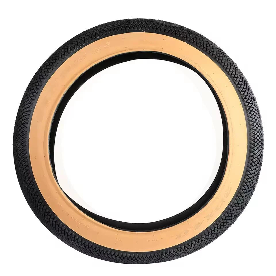 EBike Fat Replacement Tire 20x4.0 Inch Skin color High-Performance Wear-Resistant Folding Fat Tire for Electric Urban Mountain