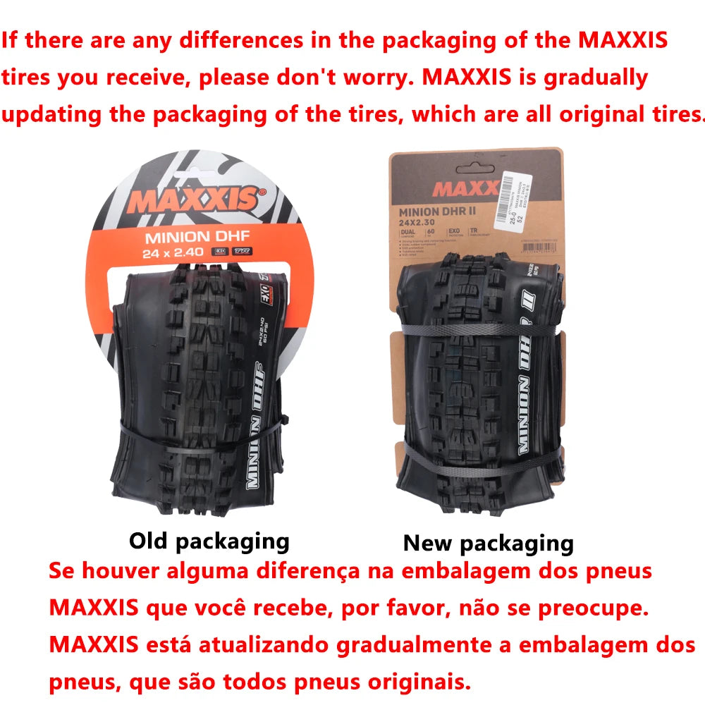 MAXXIS MINION DHR Ⅱ/DHF Children's Off-road Tubeless Mountain Bike Tires Downhill XC 20 Inch 24 Inch Mountain Bike Tires