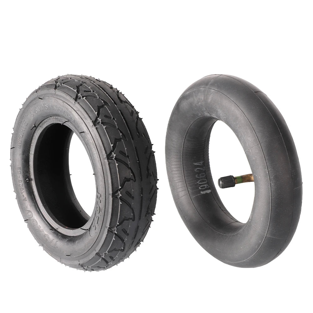 175x50 7-inch Inflatable Rubber Bent Valve Tire for Electric Scooter and Thickened Wear-resistant and Anti-slip Inner Tube Set