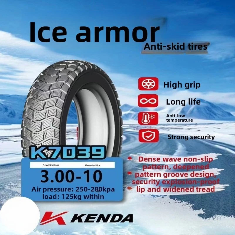 Tubeless 3.00-8 3.00-10  3.50-10 vacuum tire  Kenda  snow tires tricycle trolley wheelchair tires for Electric Vehicles E-Bike